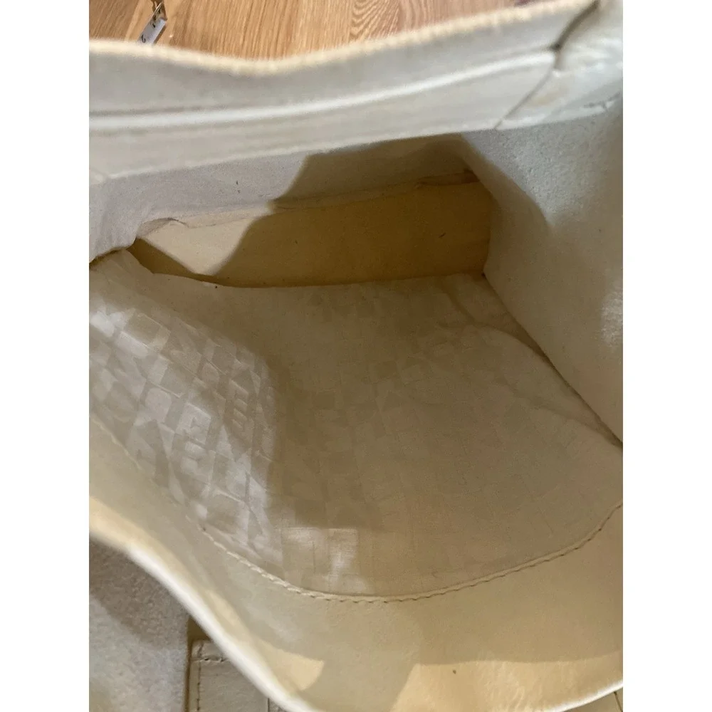 Furla Ivory Calf Leather Ecobag Tote Shopper‎ Shoulder Bag Limited Edition